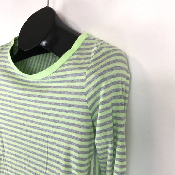 Calvin Klein Performance Open Back Striped Tee Women’s XS Quick Dry Pima Cotton - Picture 3 of 12